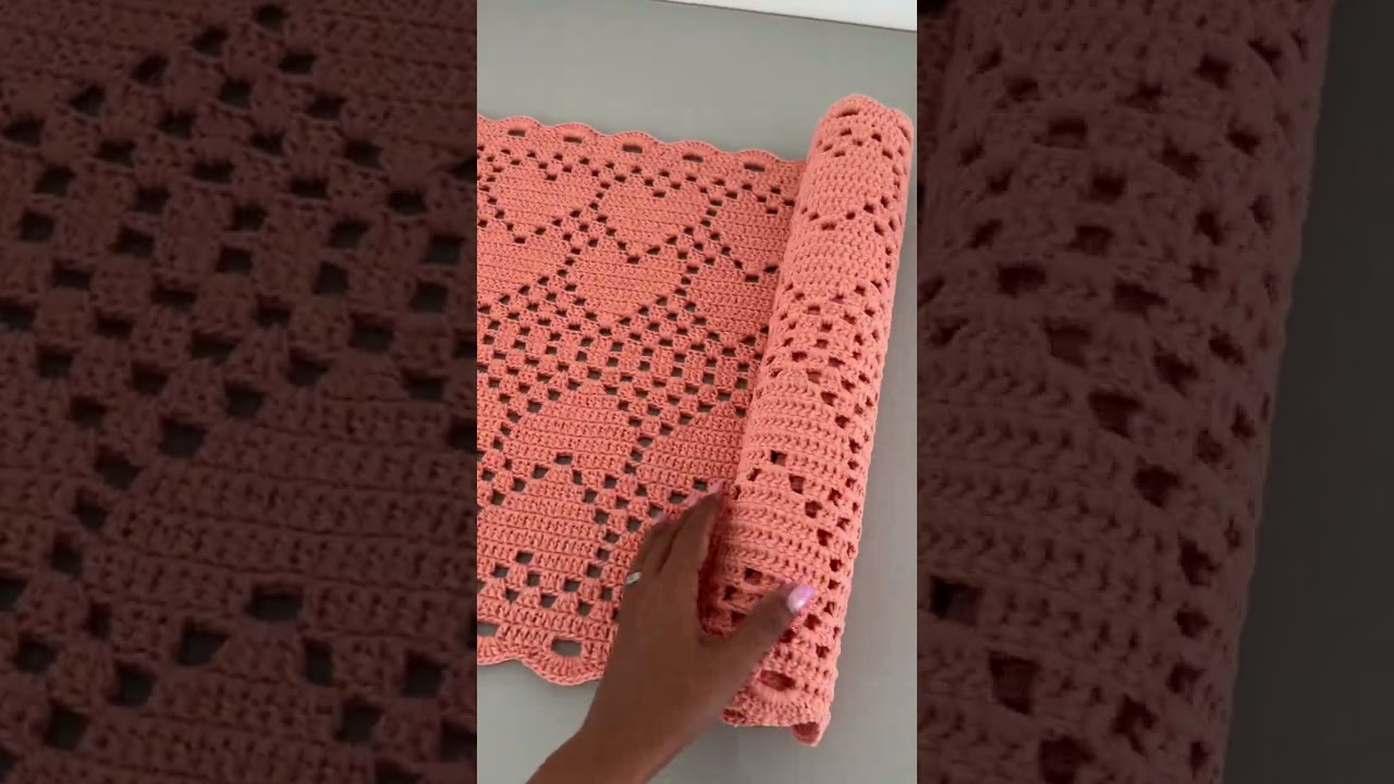 Passadeira Salmão corações 