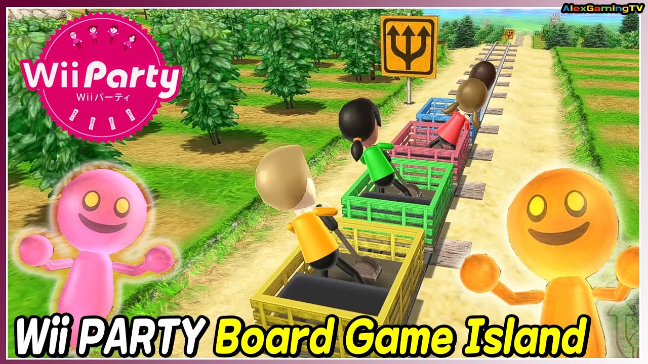 Wii Party - Board Game Island (Master com) Guest F vs Lucia vs George vs Tyrone | AlexGamingTV
