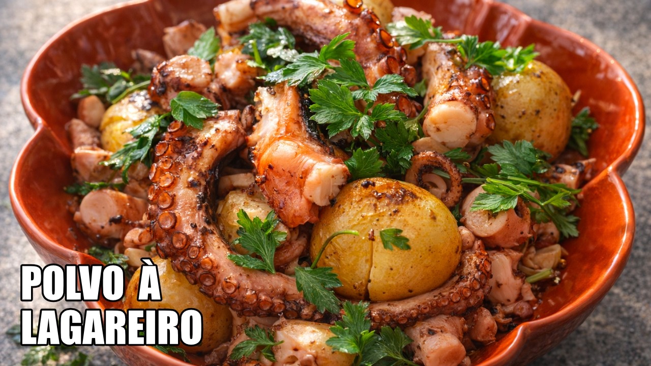 Polvo &agrave; Lagareiro | Receita Tradicional Portuguesa #receitasdenatal #receita #culinaria