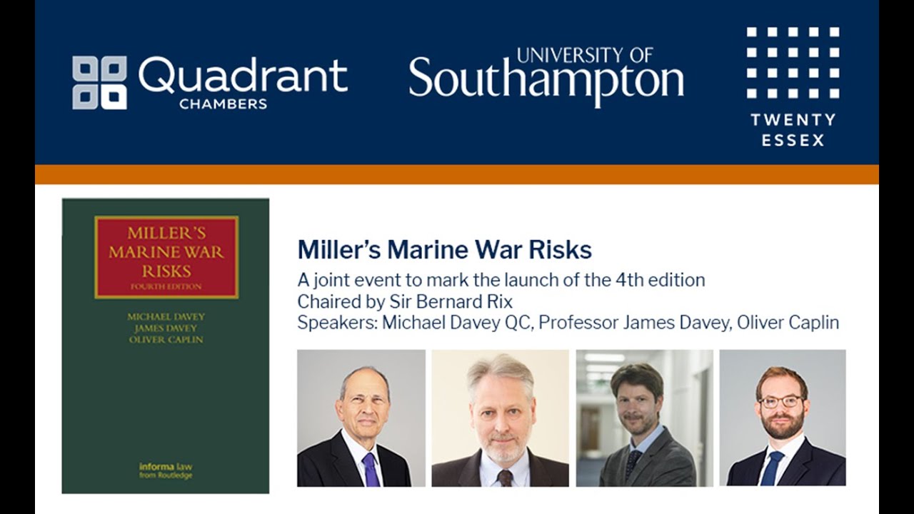 Miller's Marine War Risk Book Launch 29 June 2020