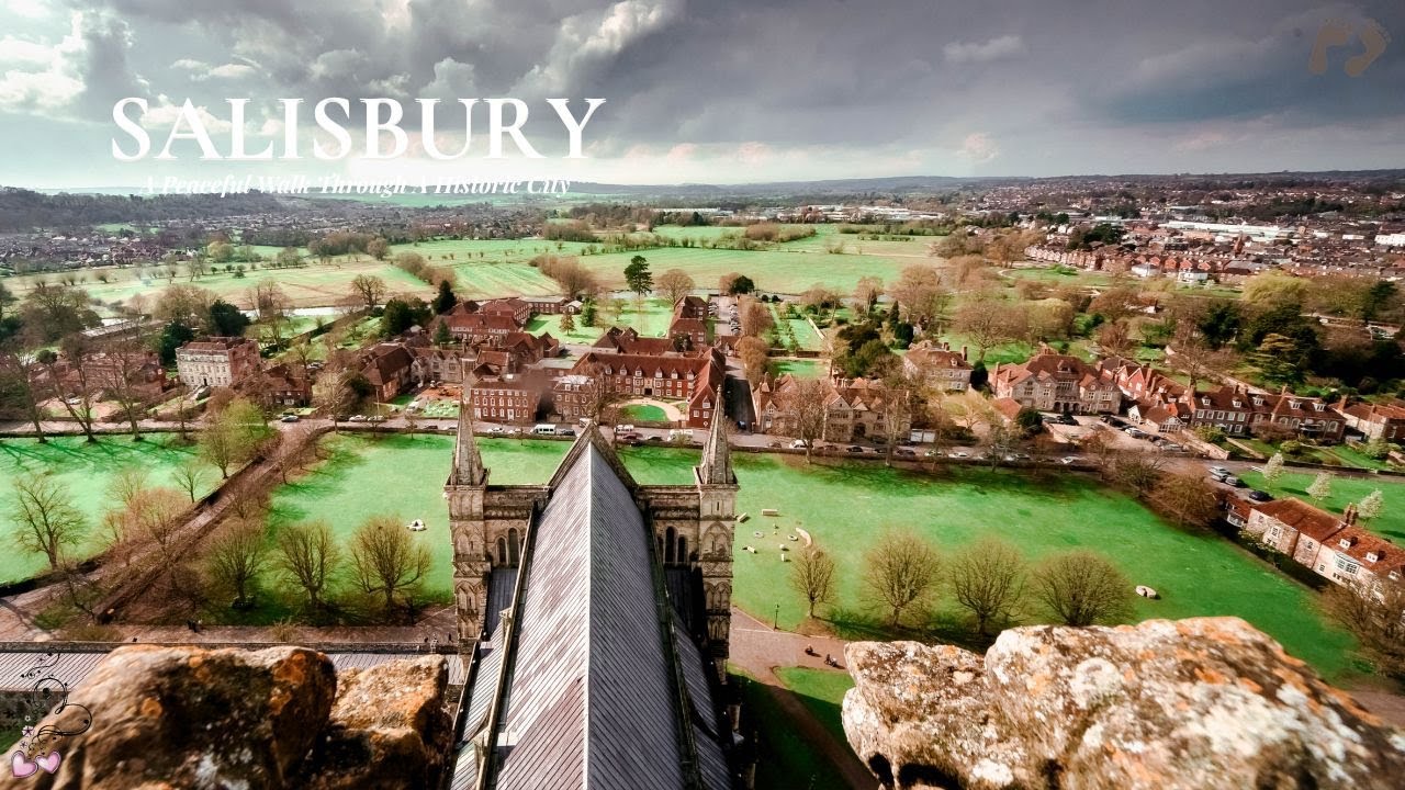 SALISBURY | A Walk Through England’s 🇬🇧 Most Beautiful Cathedral City (No Talking, 4K)