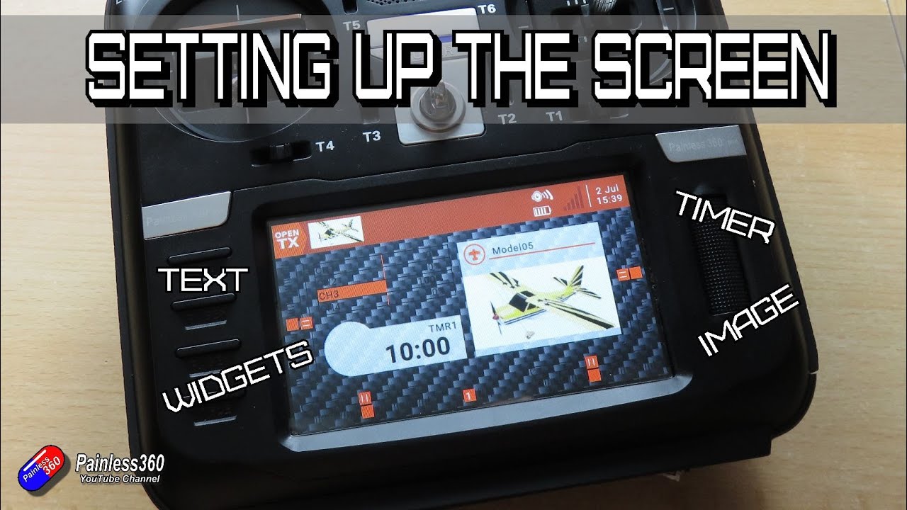 Setting up the screen/widgets (RadioMaster/Jumper/FrSky)