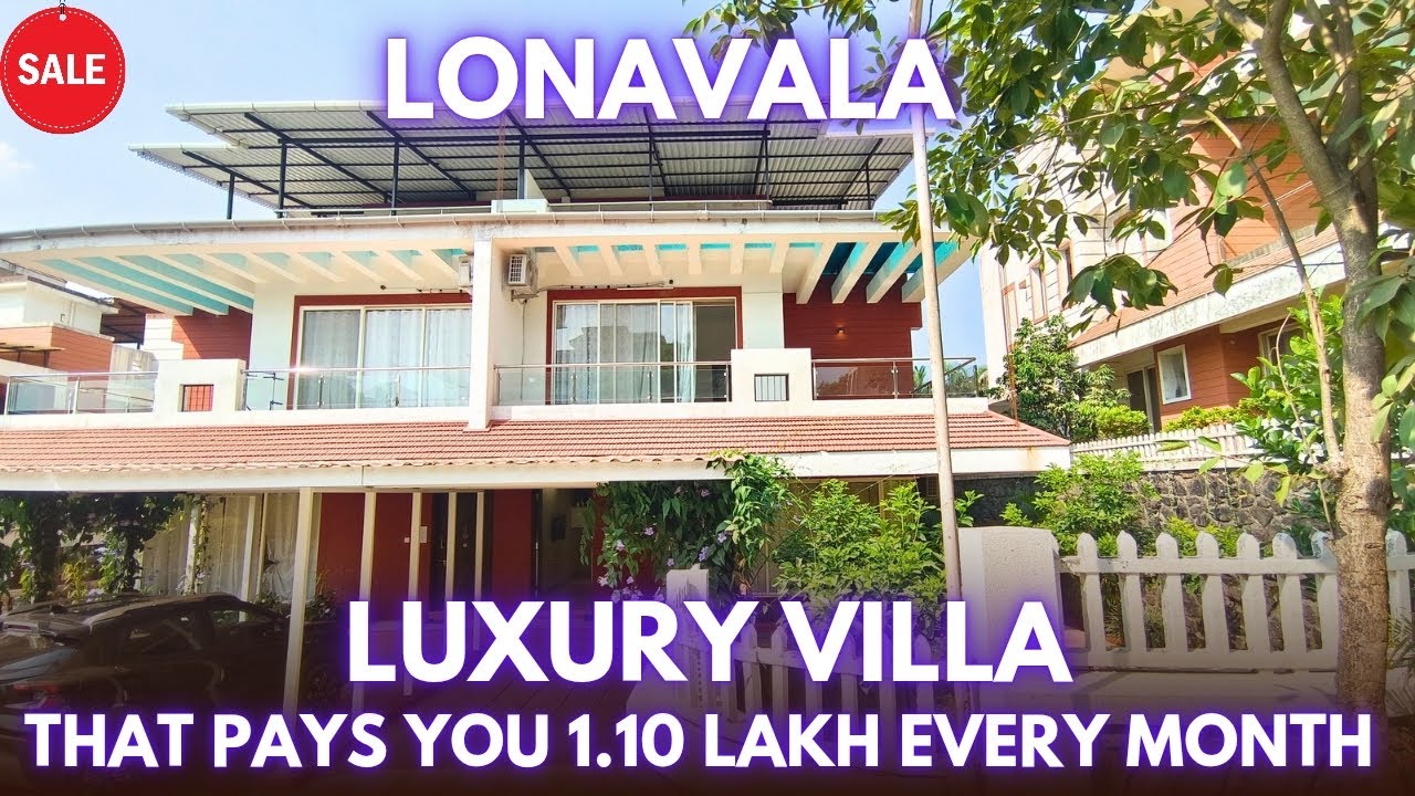Luxury Villa that Pays You 1.10 Lakh Rupees Every Month | Villa For Sale in Lonavala 