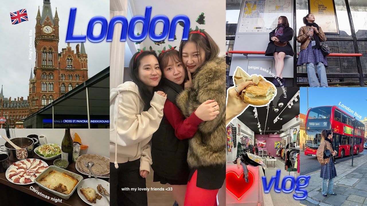 【ロンドンVlog】念願の初ロンドン🇬🇧でクリスマスとお買い物🎄🛍️古着/カフェ/ブリックレーン London✍🏻ヨーロッパ旅行記#1