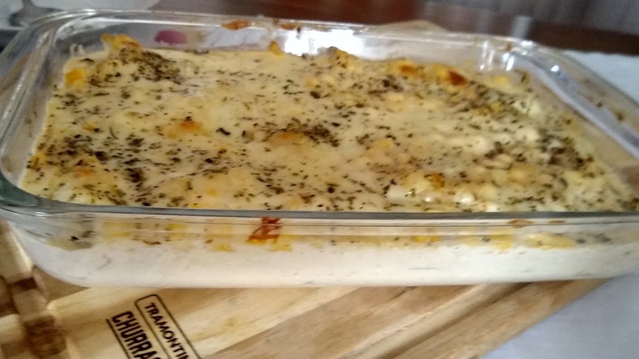 Batata Gratinada ao creme branco