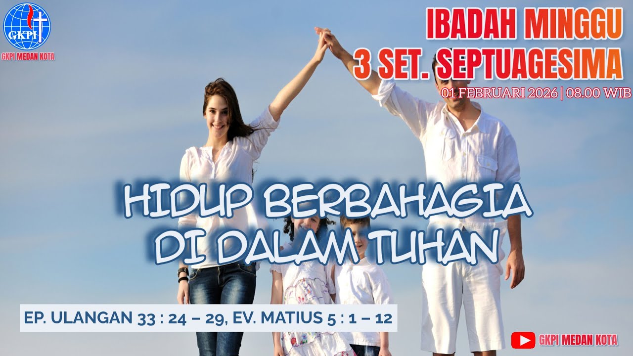 IBADAH MINGGU // 01 FEBRUARI 2026 // GKPI MEDAN KOTA // RESORT MEDAN BARAT