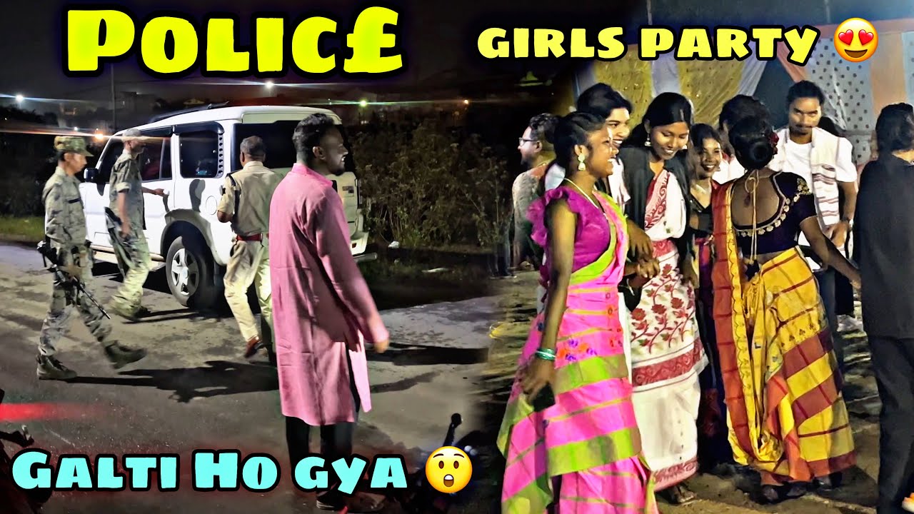 ghatsila ki Girls Log ke sath full Night Dance Party 🥰/P0Lic£ Ne larx ko pakar liya  😫