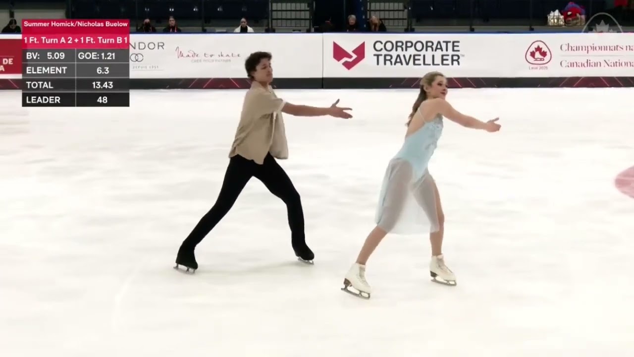 2025 Canadian National Figure Skating Championships. Junior FD. Summer Homick/ Nicholas Buelow