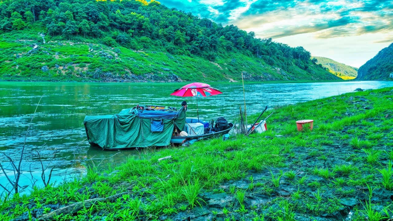 ถึงฤดูกาลล่าปลากดต้นน้ำตั้งแค้มป์นอนบนเรือไปล่าต้นน้ำ PNU FISHING