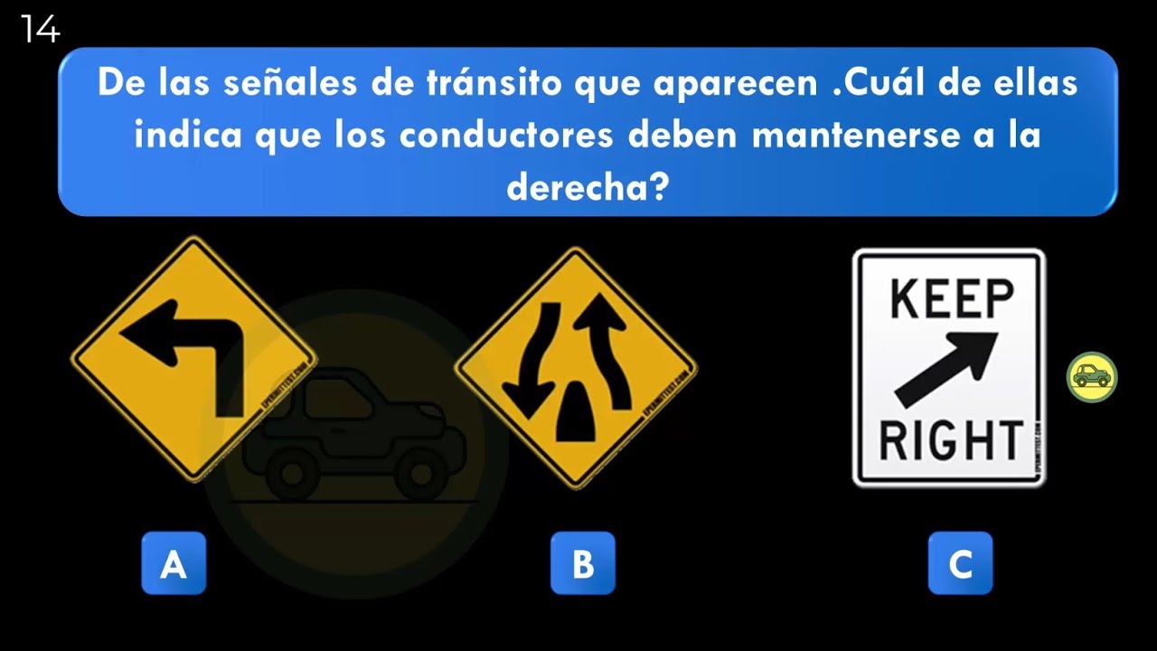 ACTUAL EXAMEN TEÓRICO 2025 para la LICENCIA DE CONDUCIR DMV EN ESPANOL 9
