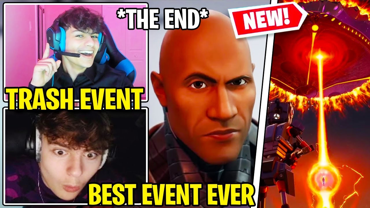 Clix & Ronaldo React to *NEW* Fortnite Chapter 2 Finale THE END Live EVENT!! (CHAPTER 3)