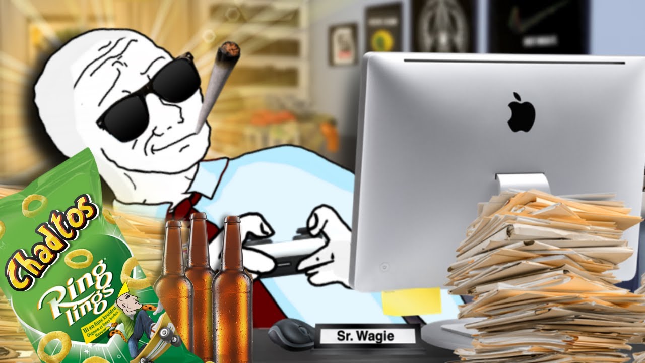 WOJAK DOOMER STARTS WORKING FROM HOME (REMOTE WAGE SLAVERY)