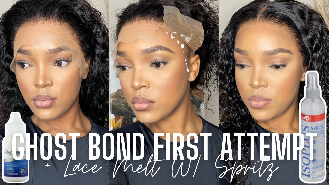 TRYING GHOST BOND GLUE FOR THE FIRST TIME + HIDING LACE GRIDS WITH SPRITZ | 28” WATER WAVE INSTALL