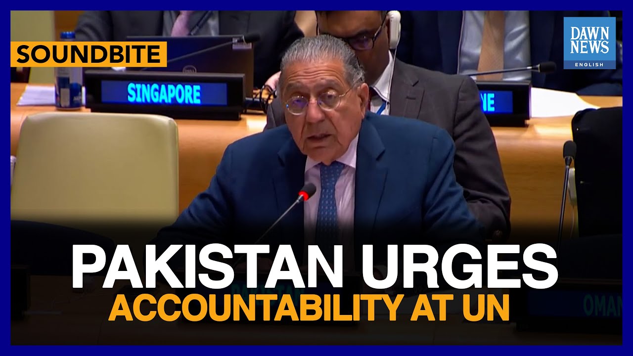Pakistani Ambassador Munir Akram Urges Transparency, Accountability At UN | Dawn News English