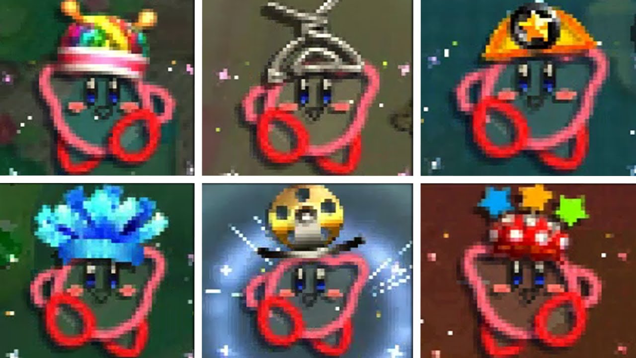 Kirby's Extra Epic Yarn - All Ravel Abilities
