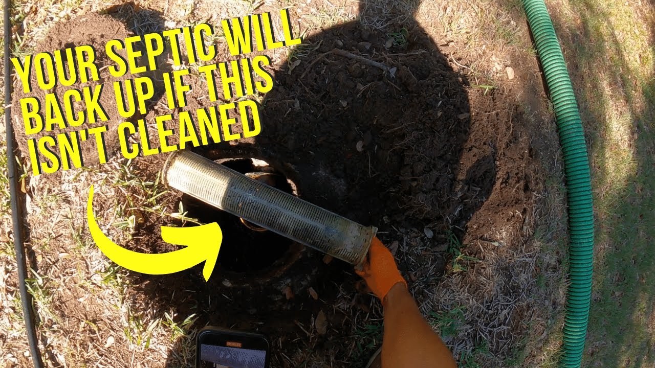 Pumping a Septic Tank and Cleaning an Effluent Filter