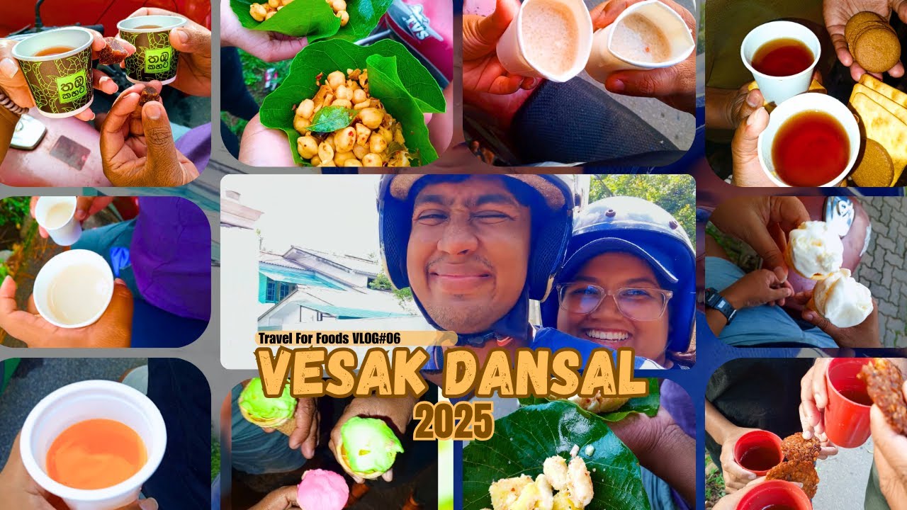 Vesak Dansal 2025 | Travel For Foods | Travel Couple Sri Lanka | VLOG#06 #vesak#dansal#travel#2025