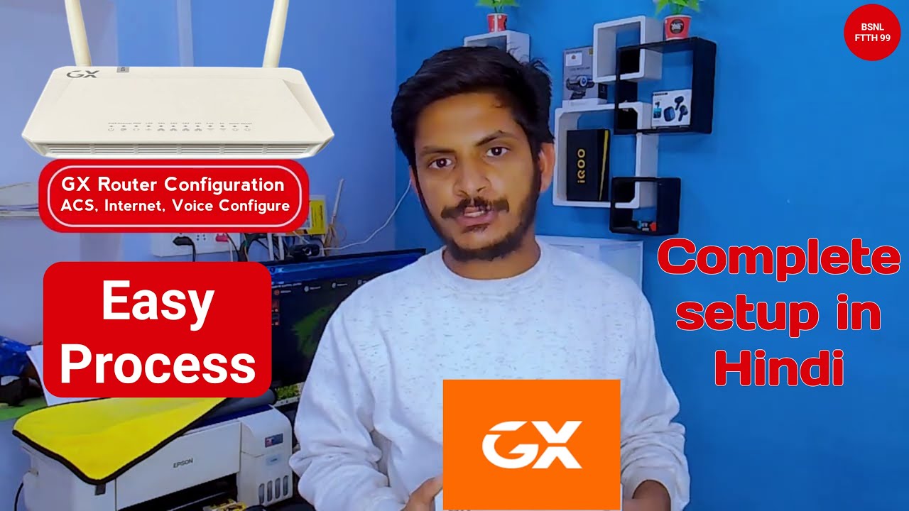 GX Router Configuration Bsnl | How To Configure BSNL FTTH GX ONT Modem Full Tutorial in Hindi