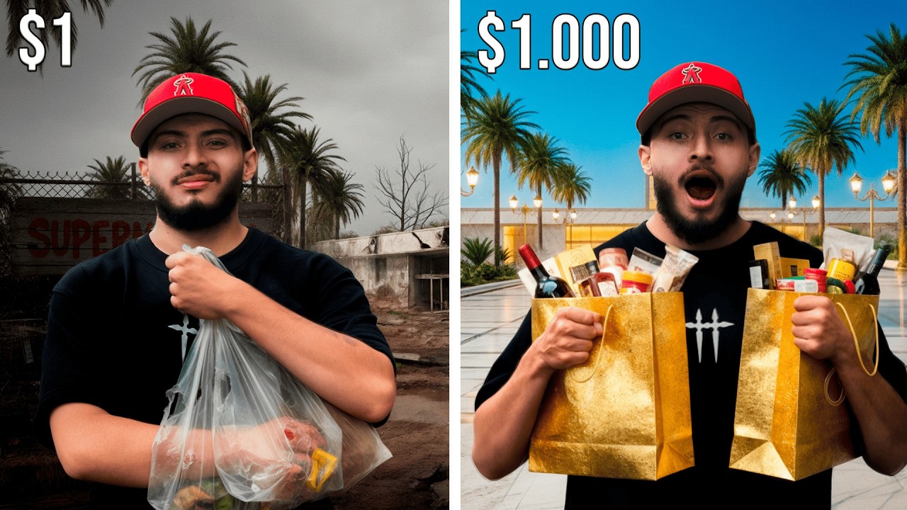 PROBÉ SUPERMERCADOS de 1$ vs 100$ ¿Hay mucha diferencia?