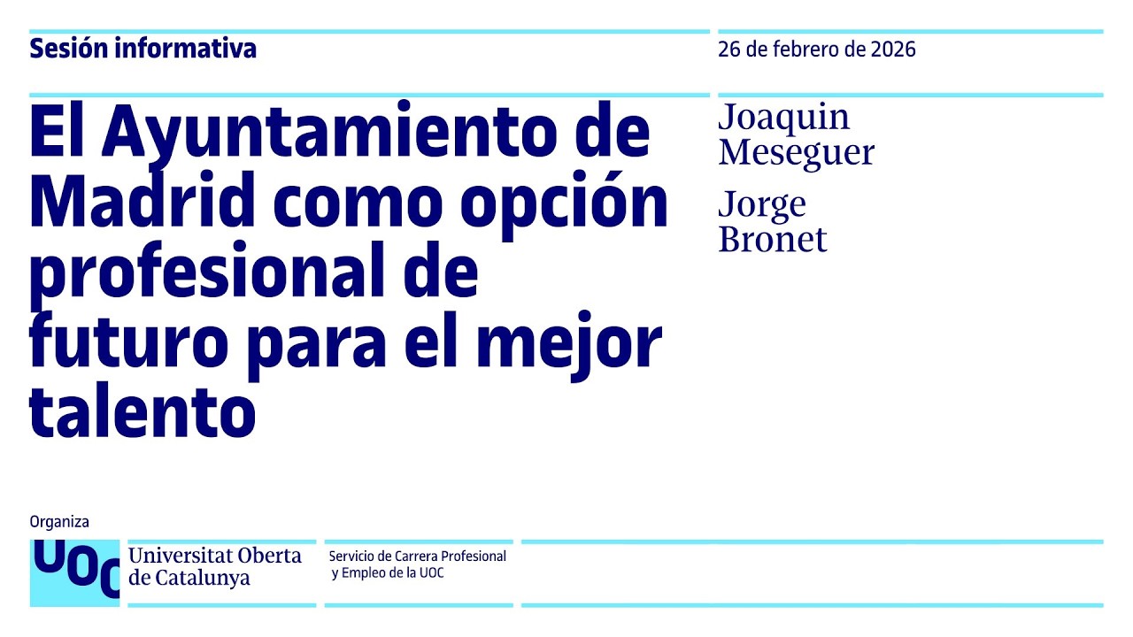 El Ayuntamiento de Madrid, en el marco de su Estrategia “Madrid Talento”
