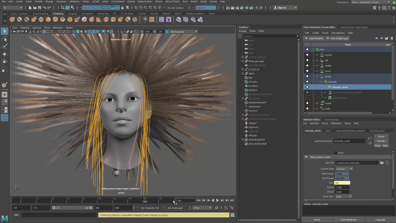 79 Hair Sim caching
