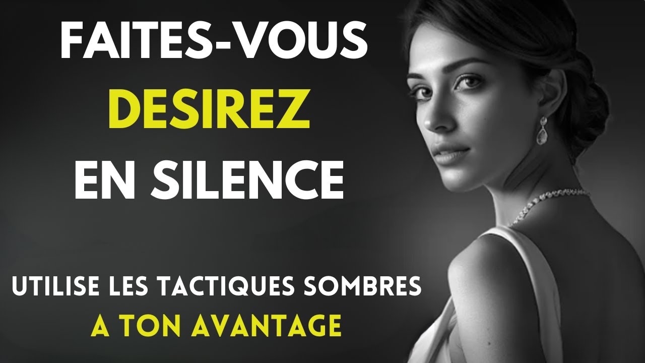 Vous ne Commencez à leur MANQUER que lorsque vous faites Cela… Psychologie NOIRE et Stoïque