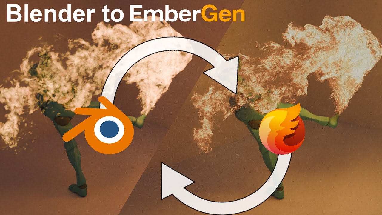 Рабочий процесс перехода от Blender к EmberGen 1.1 — импорт сеток и экспорт VDB