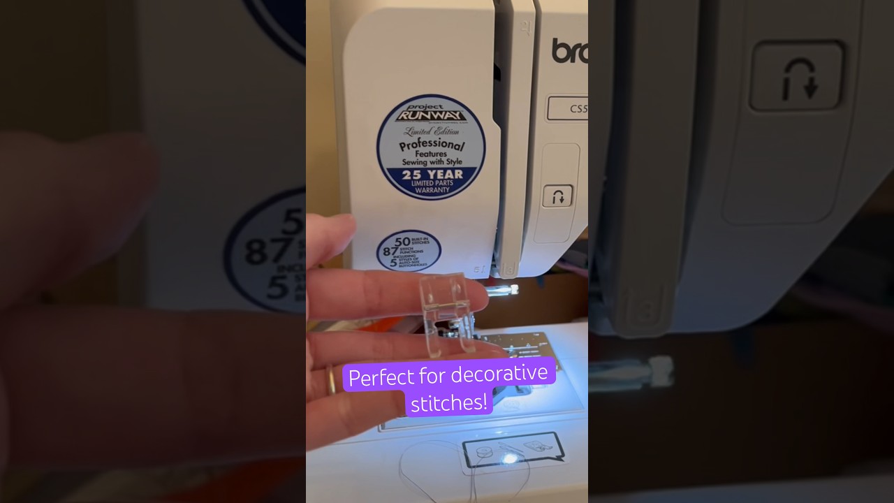 Let&rsquo;s discuss an open toe embroidery foot! Perfect for decor! #shorts #sewing #diy #sewingmachine