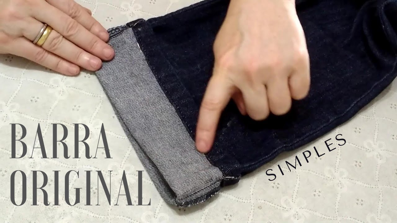 DIY BARRA ORIGINAL SIMPLES EM CALÇA JEANS | Mia Dicas