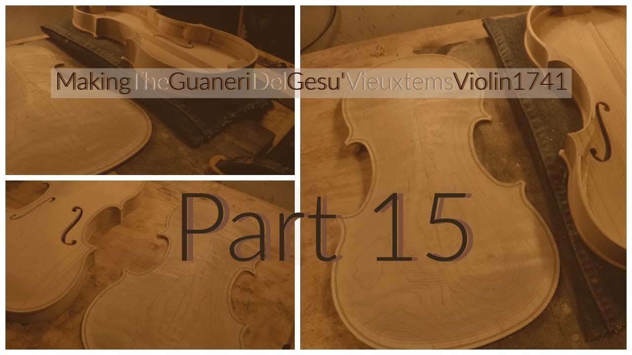 Making the Guaneri 'Del Gesu' Vieuxtemps part 15 | Gluing the Ribs to the Top