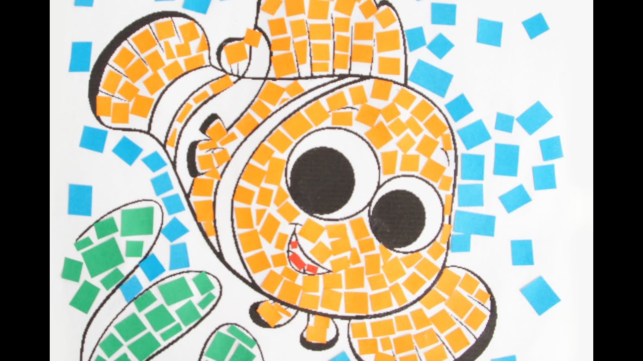 Colorare disegni per bambini: la tecnica del mosaico
