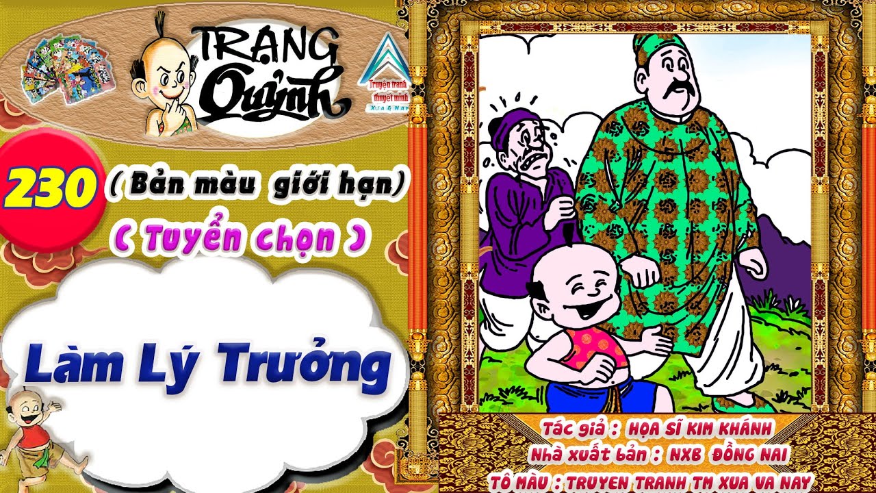 Trạng Quỷnh I Tập 230 I Bản màu giới hạn tuyển chọn: Làm Lý Trưởng @Truyen tranh TM xua va nay
