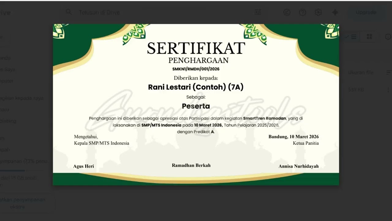 TUTORIAL PENGGUNAAN RAMADHAN PLANNER GOOGLE SHEETS