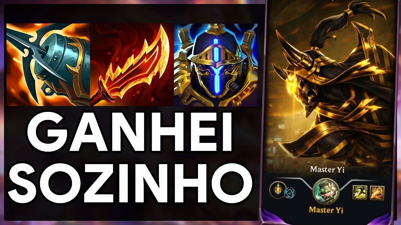 MEU MASTER YI TERMINA A PARTIDA SOZINHO! 😈