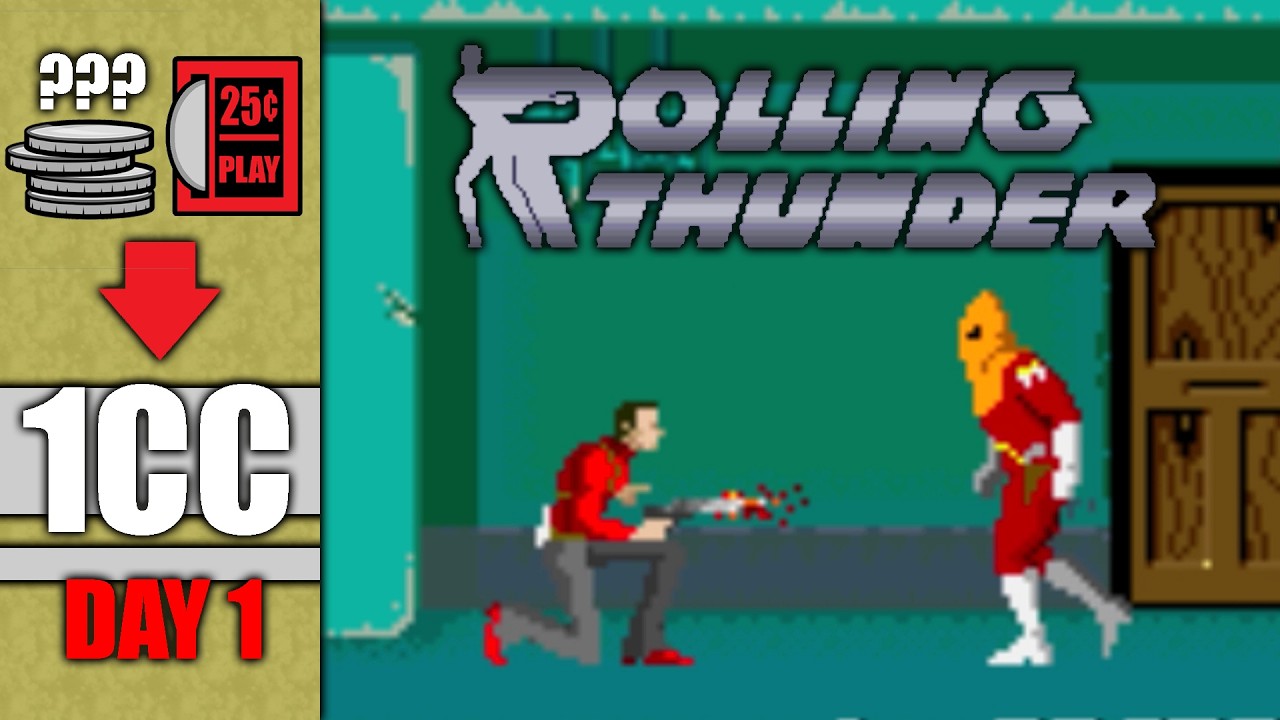 Can I Beat ROLLING THUNDER on 1 Quarter?! A 1CC Journey (Day 1)