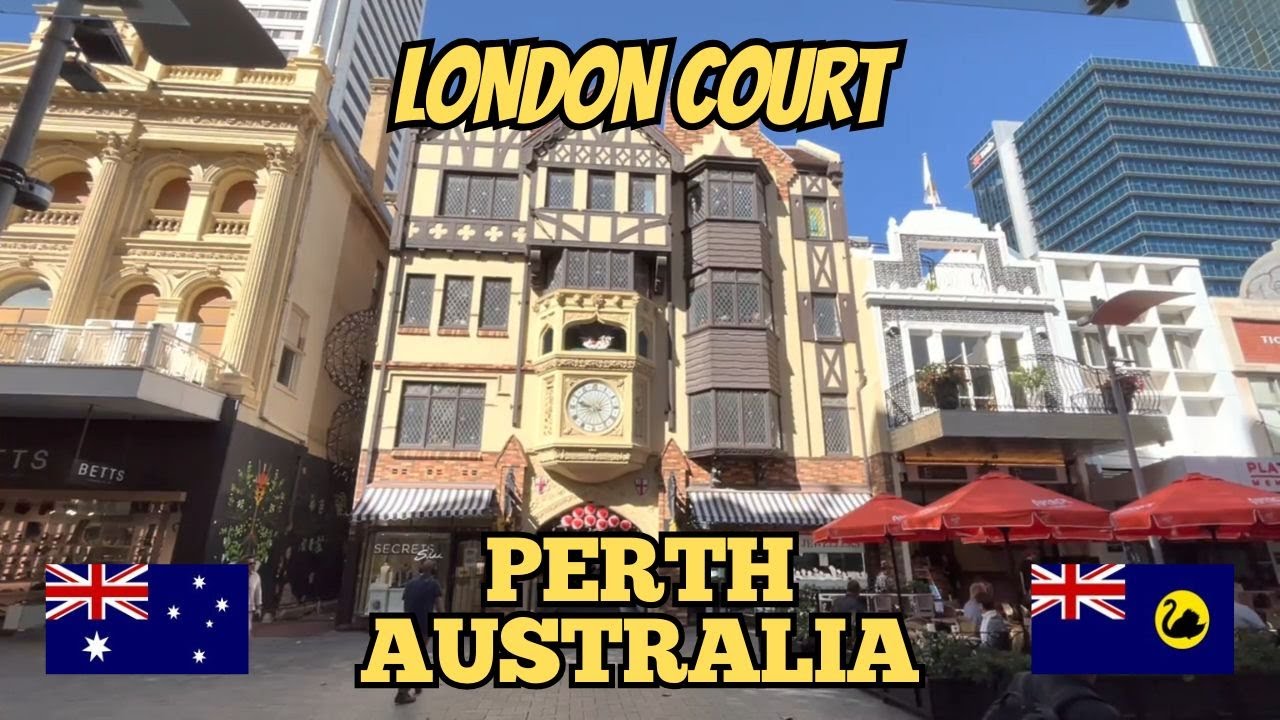 Exploring Perth Australia: Walking Tour of London Court 2023