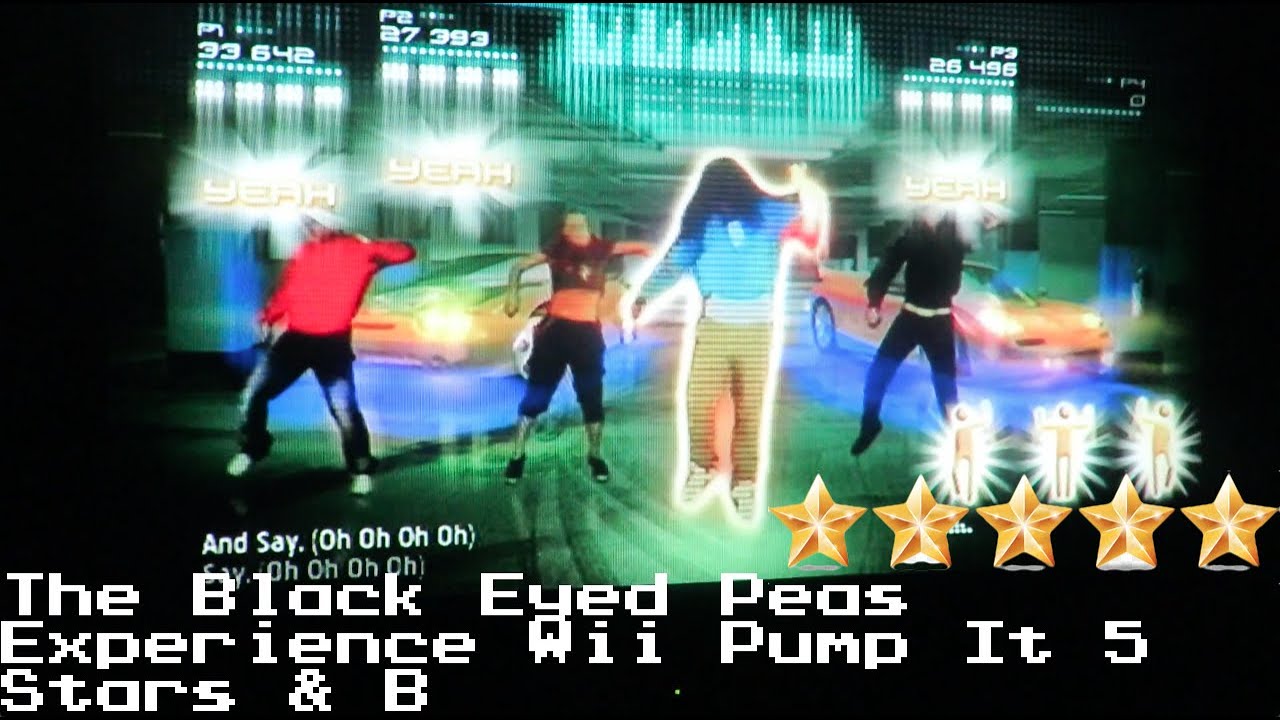 The Black Eyed Peas Experience Wii Pump It 5 Stars & B
