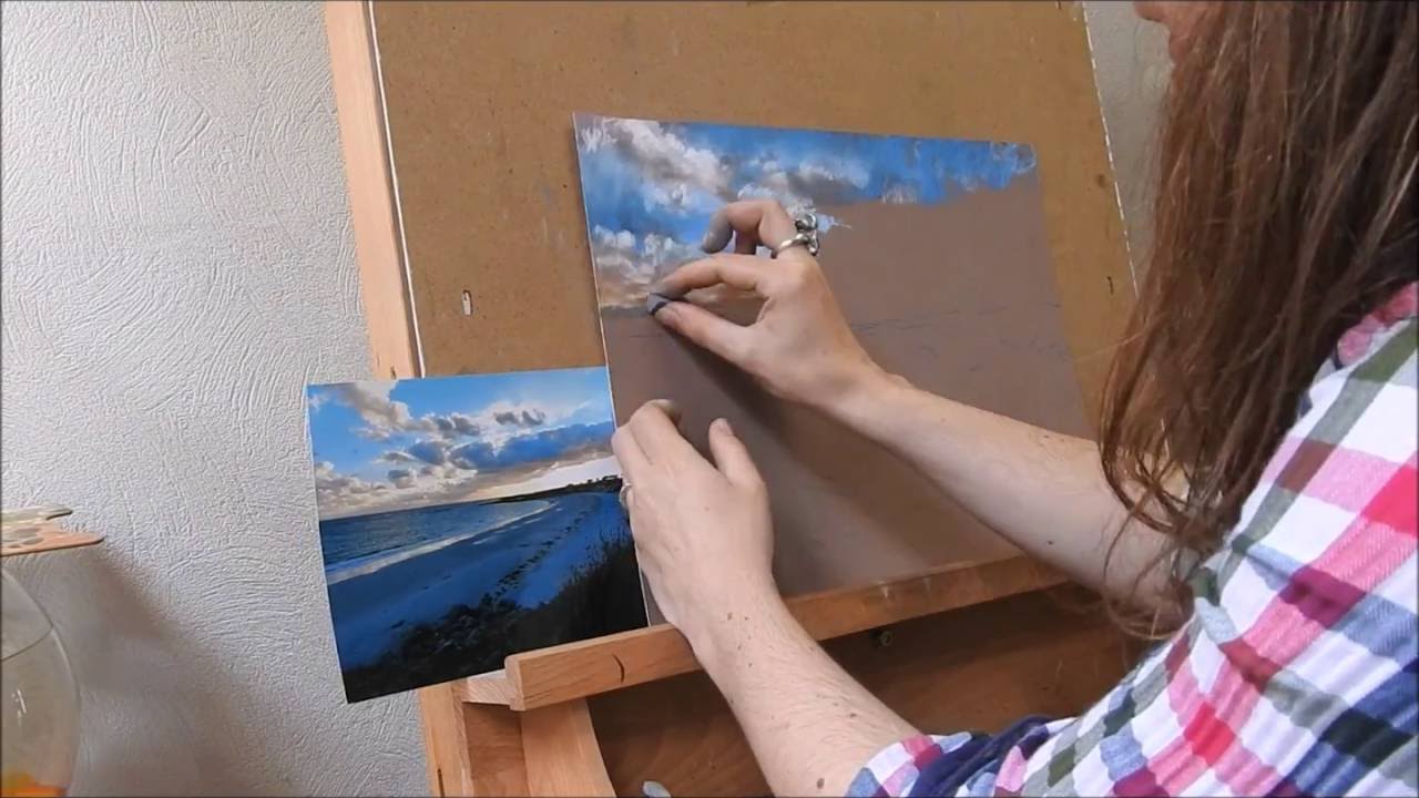 Pastel Landscape Painting Demonstration by Nathalie Jaguin