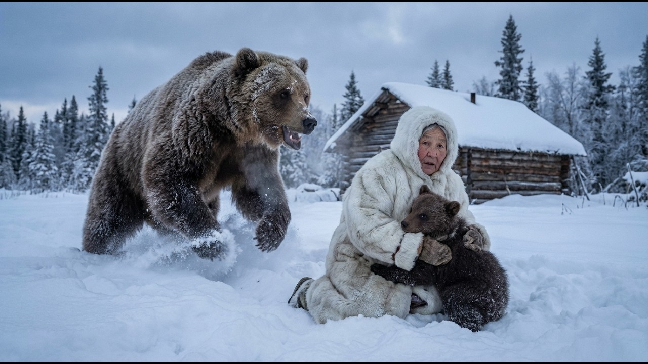 A 90 Year Old Woman Saved a Freezing Bear Cub in  71°C Siberia… And the Ending Was Unbelievable