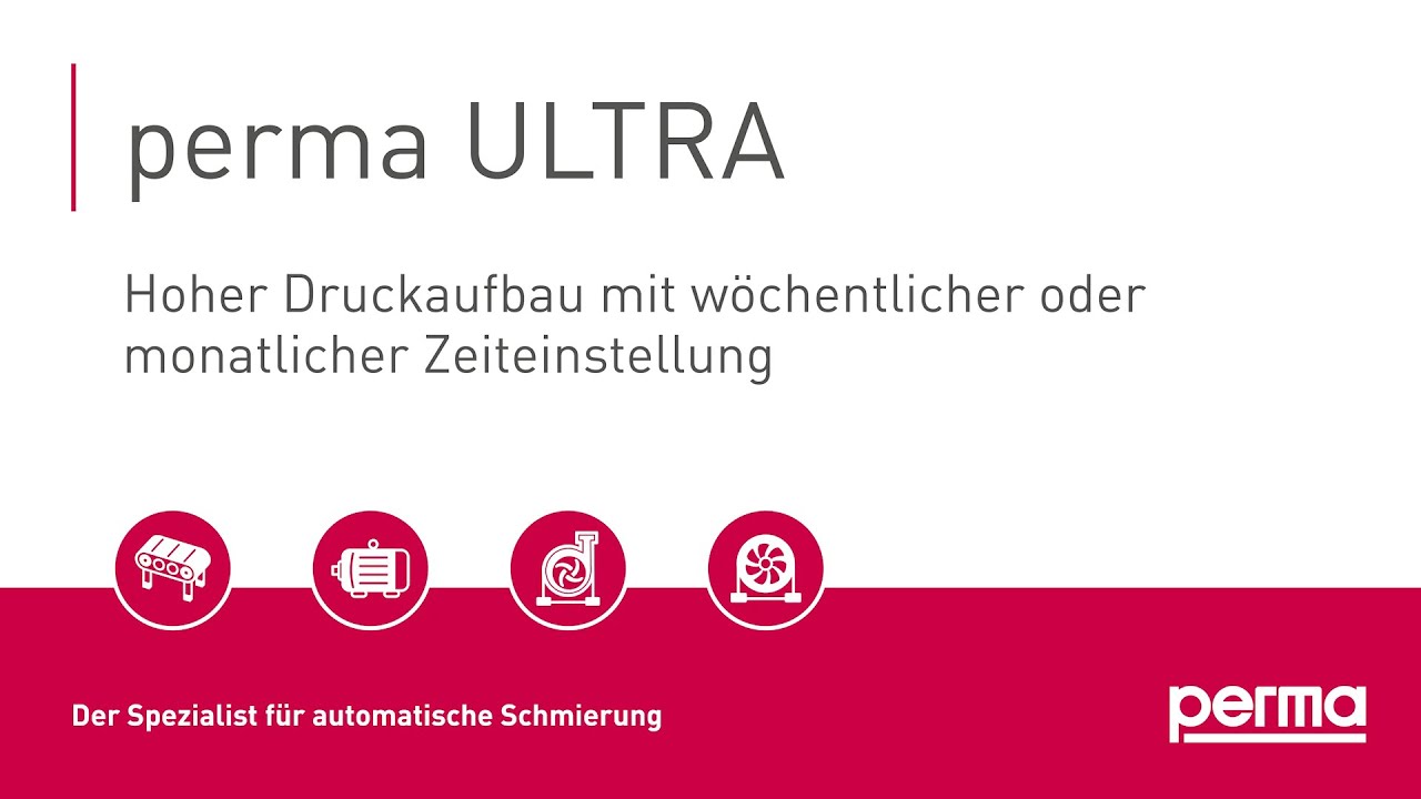 perma ULTRA | Hoher Druckaufbau mit wöchentlicher oder monatlicher Zeiteinstellung