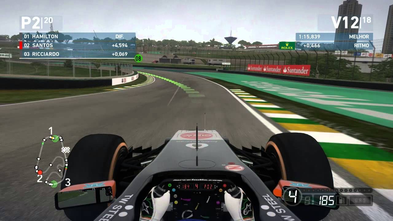 F1 2014 Modo Carreira 18 Corrida Circuito de Interlagos Brasil