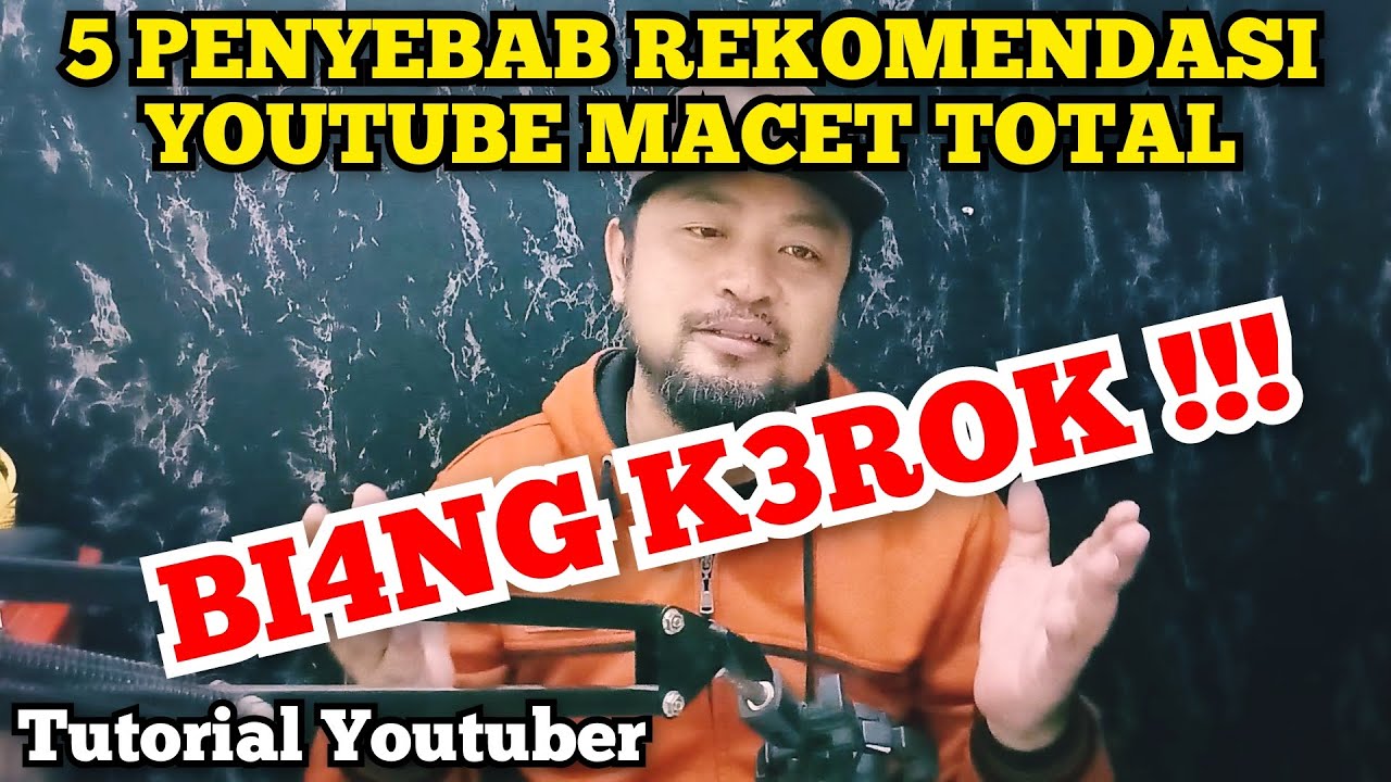 PENYEBAB REKOMENDASI YOUTUBE MACET PARAH , PENYEBAB CHANNEL SEPI PENONTON  #rekomendasiyoutube