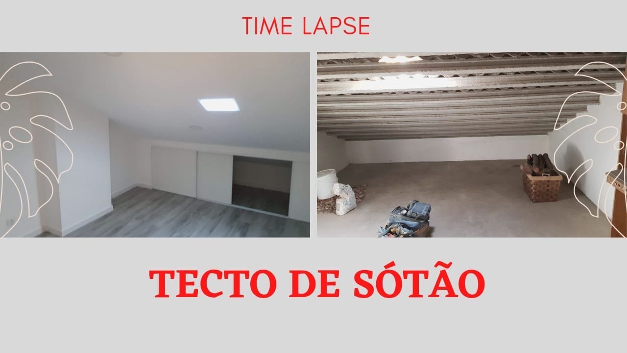 TIME LAPSE lã de rocha e emplacamento de sótão passo a passo