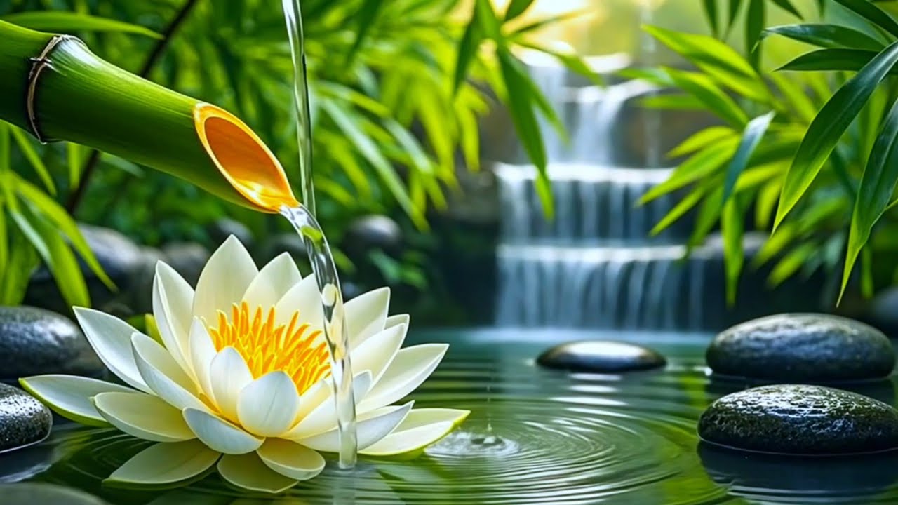 Soothing Relaxation Music + Water Sounds for Sleep 🍃 Meditation Music Relax Mind Body, Study Music