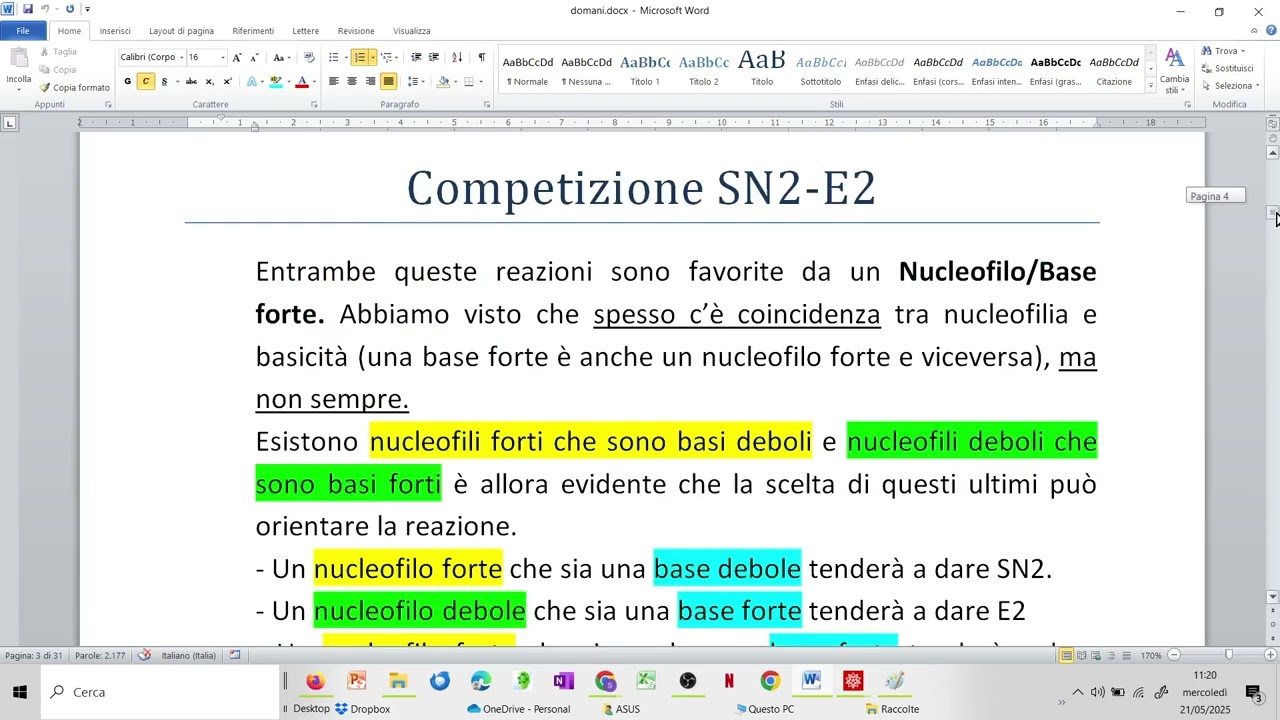 Sostituzione nucleofila ed eliminazione negli alogenuri alchilici