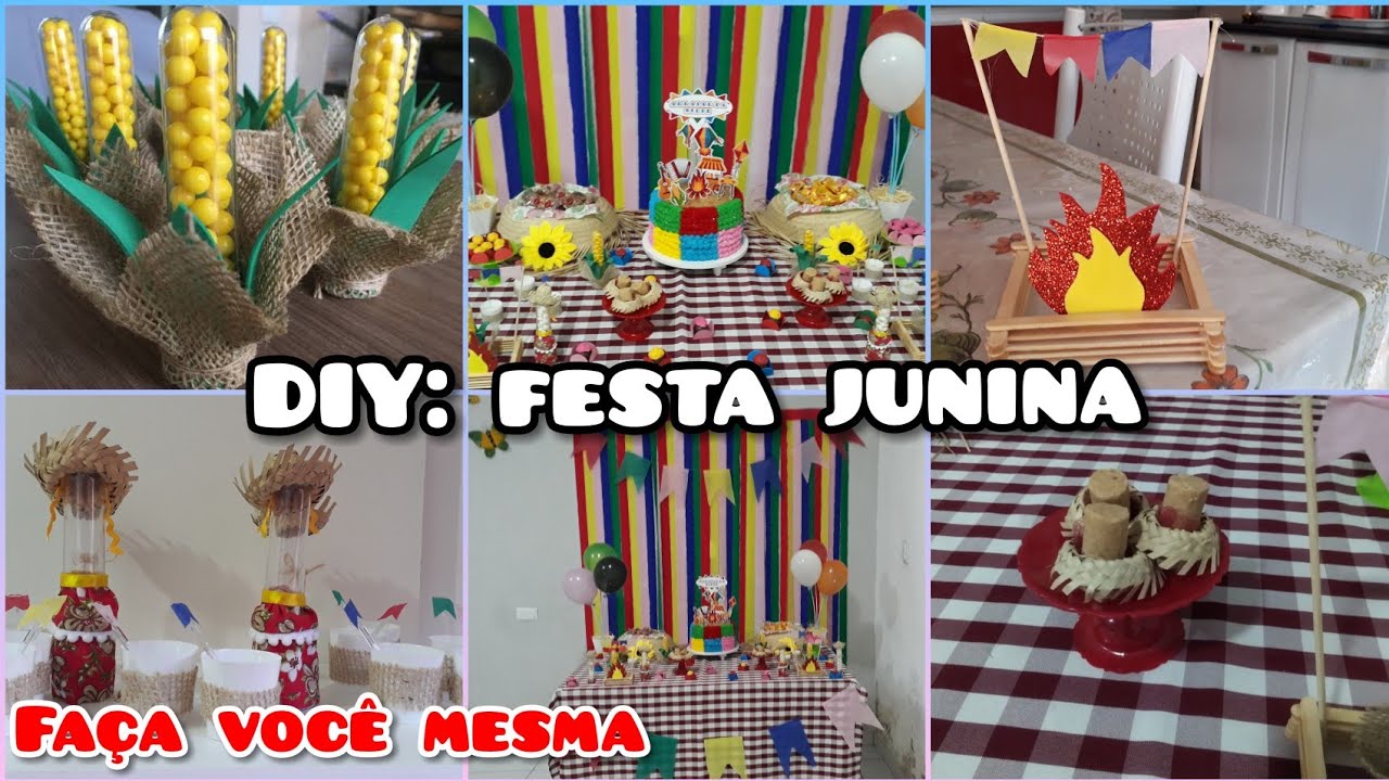 5 DIYs de festa junina| Lembrancinhas fácies + decoração para comemorar em casa