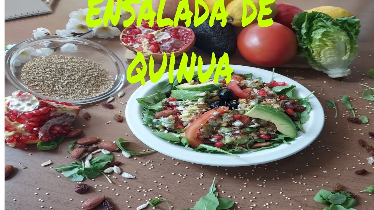 سلطة الكينوا صحية ولذيذة ensalada de quinua