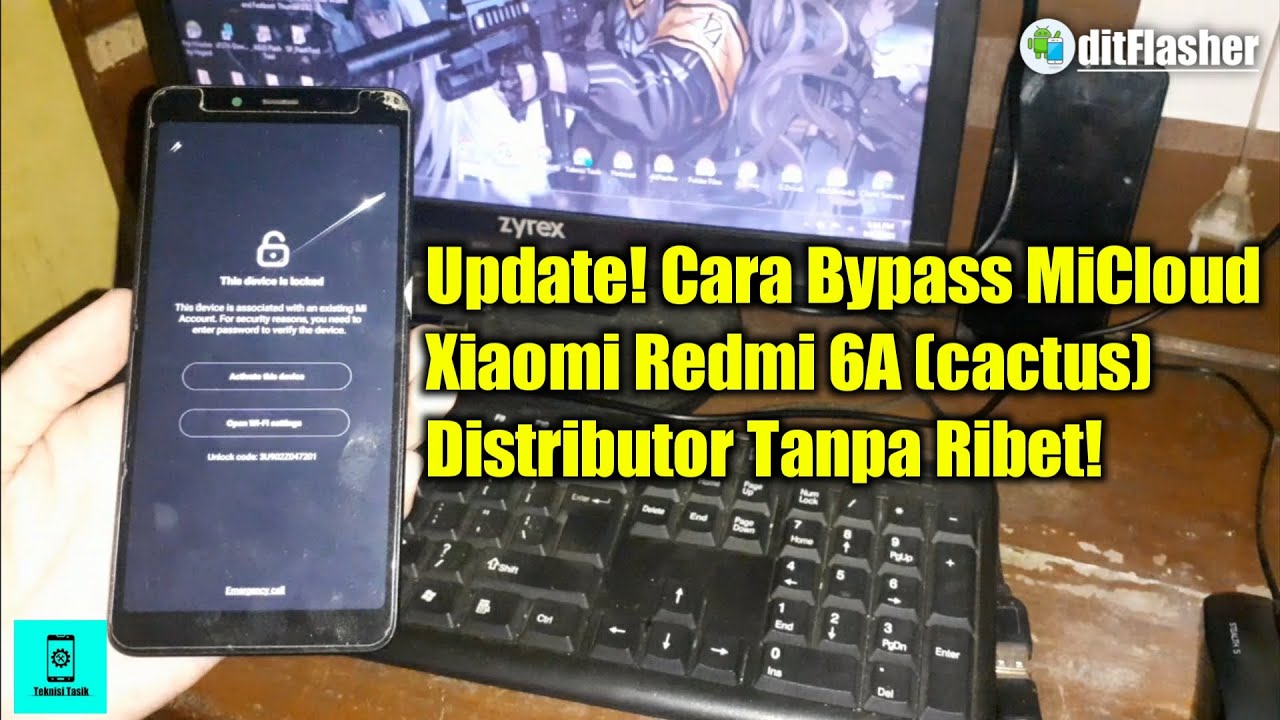 Update! Firmware Bypass MiCloud Xiaomi Redmi 6A cactus  Distributor!