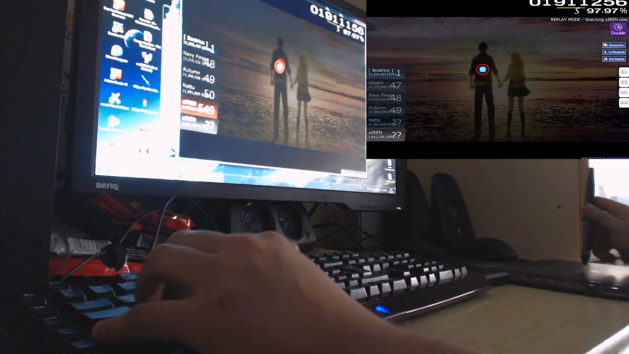 OSU! Liveplay | nano - Exist [Future] (DT) = 98,52%