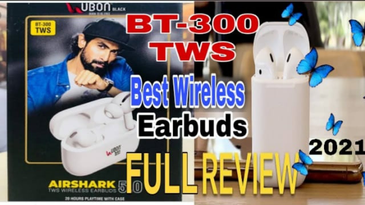 Ubon Bt-300 Airpods Pro Unboxing & First Look-Airshark Tws Wireless Earbuds 5.0 & Full review 2021&